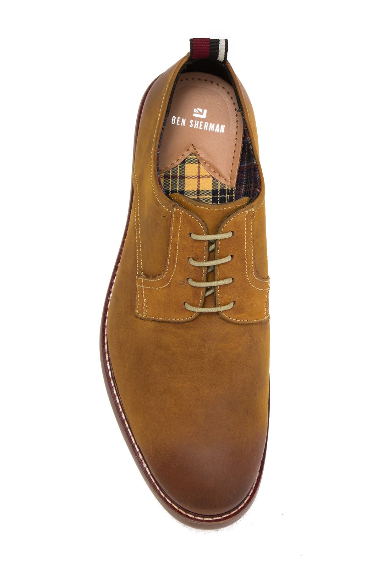 ben sherman brent plain toe leather derby