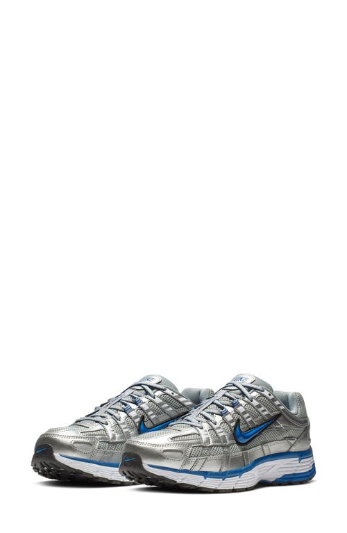 Nike P-6000 Sneaker In Metallic Silver/team Royal