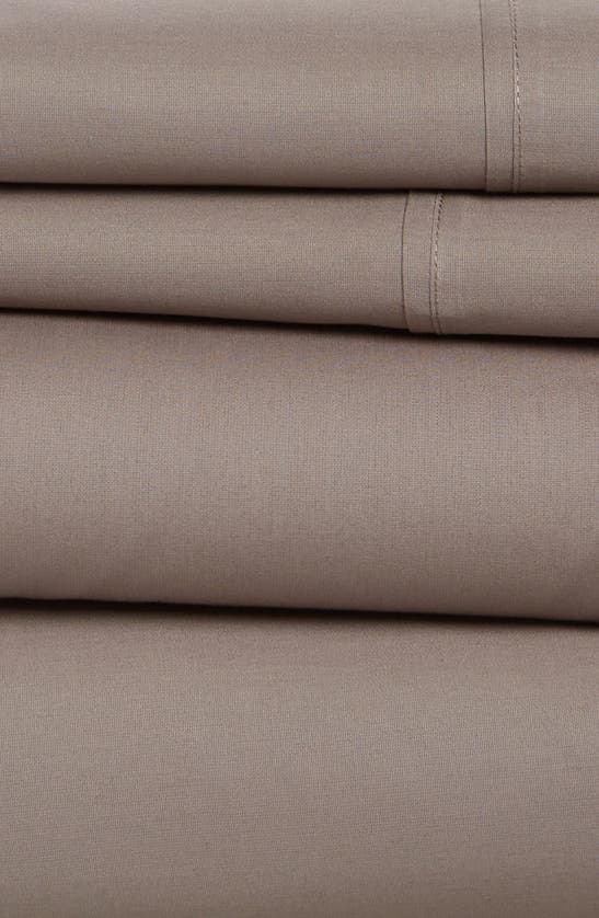 Shop Hotel Espalma 300 Thread Count Cotton Percale Sheet Set In Dark Grey