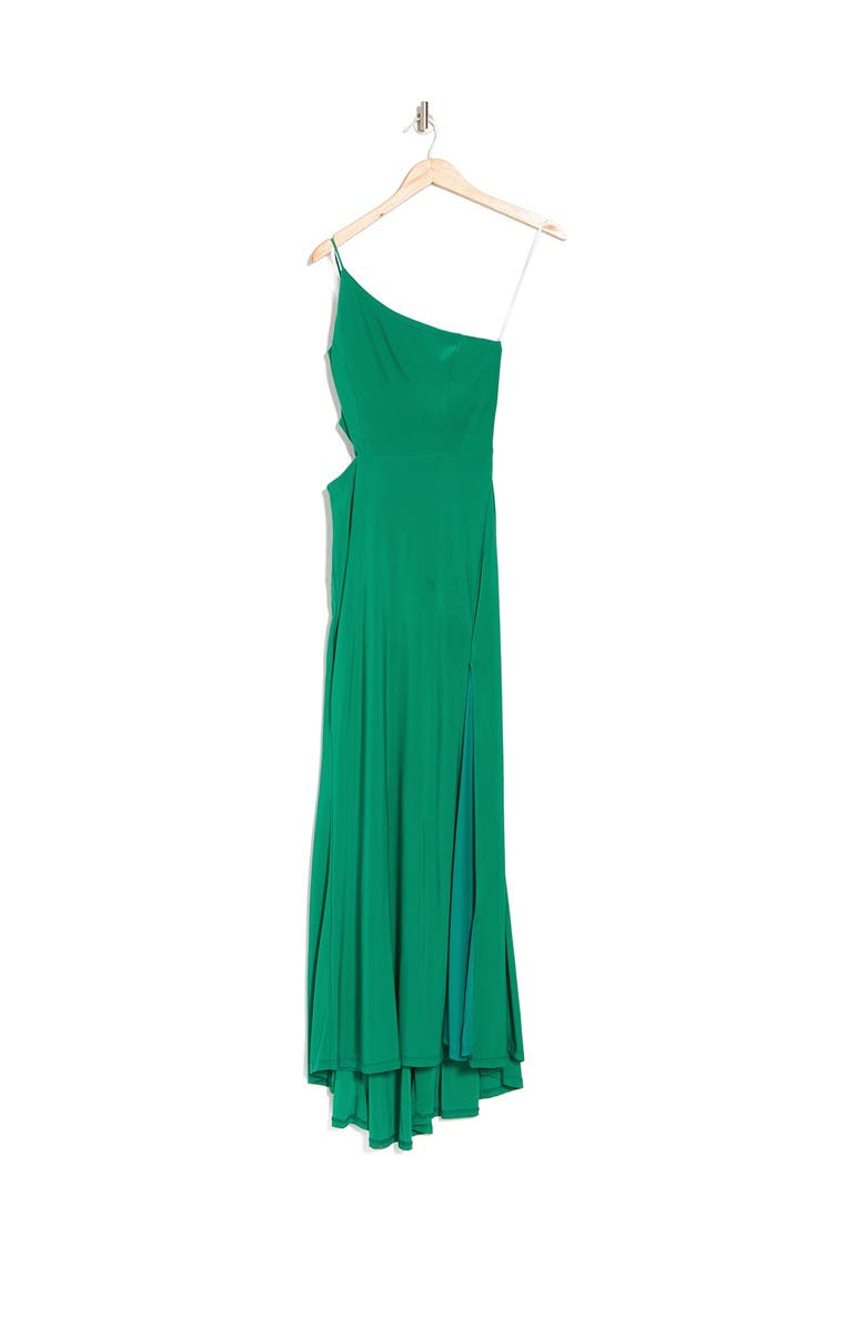 Jump Apparel One-Shoulder Side Cutout Gown | Nordstromrack