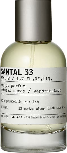 Le Labo Santal 33 Eau de Parfum 3.4 oz Spray.