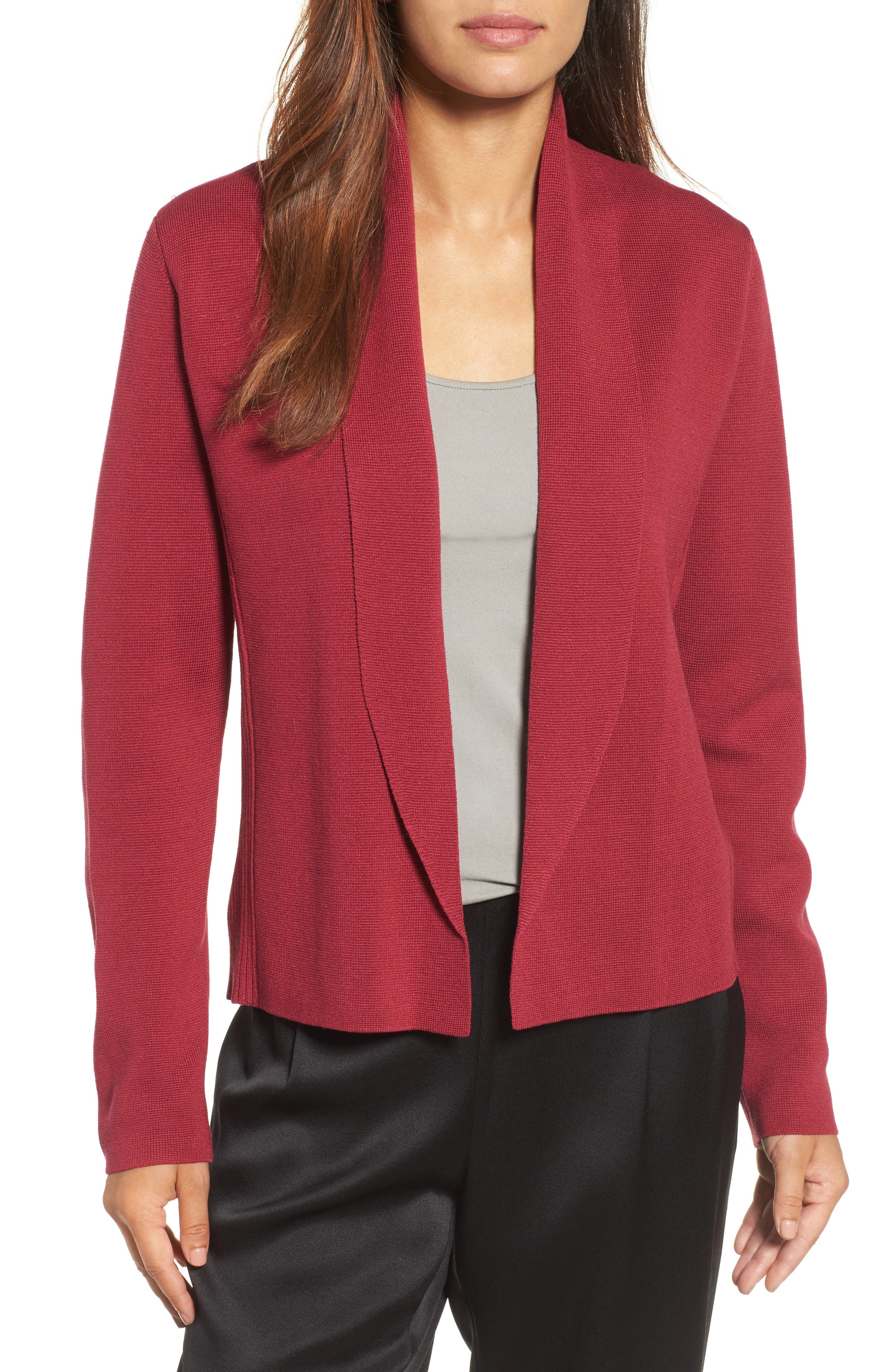 eileen fisher red jacket
