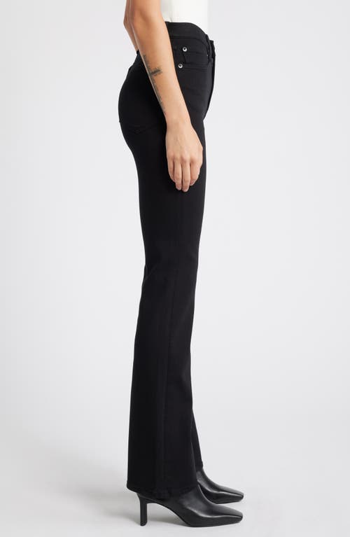Rag & Bone Casey High Waist Ankle Flare Leg Jeans In Black