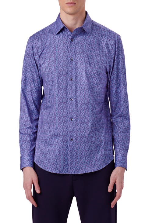 James OoohCotton® Paisley Print Button-Up Shirt
