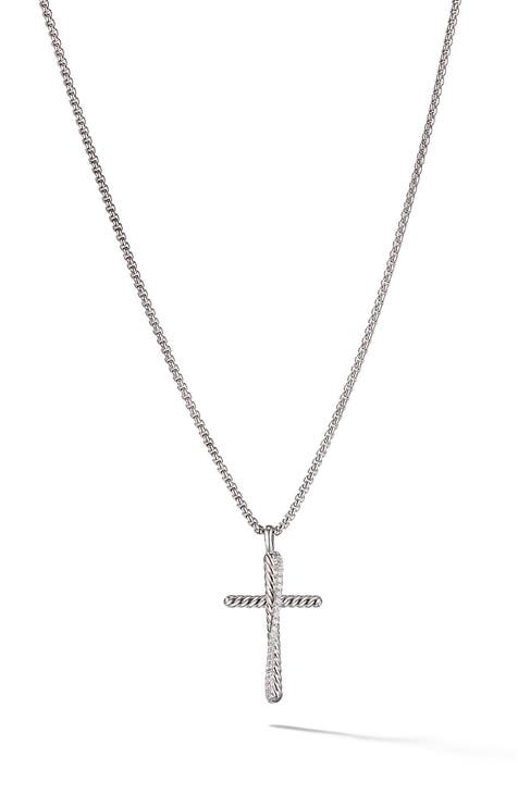 Crossover Cross Necklace