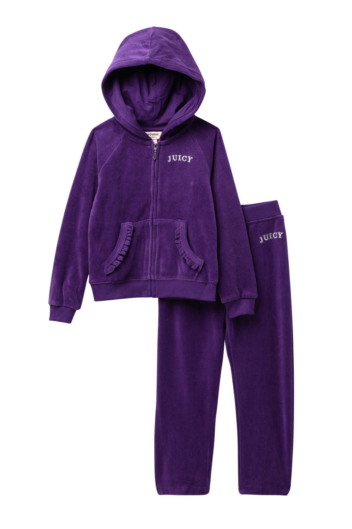 purple velour hoodie