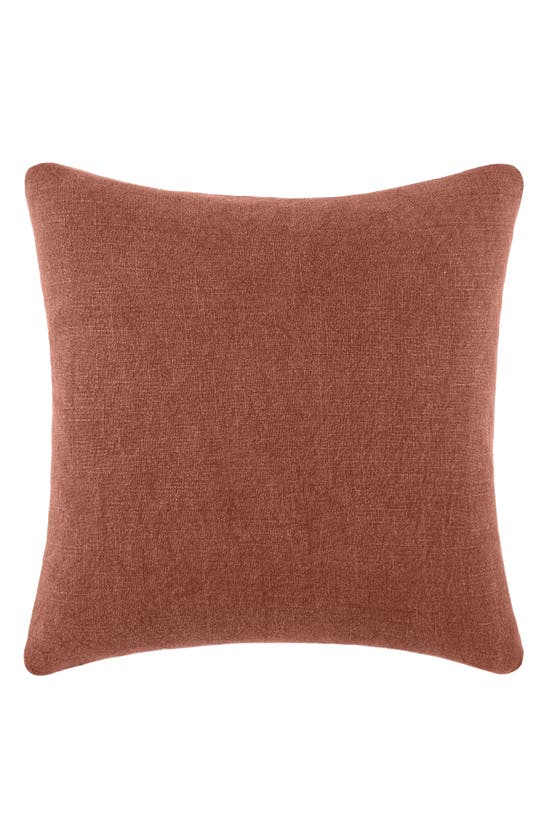 Ienjoy Home Stone Washed Cotton Throw Pillow In Terracotta