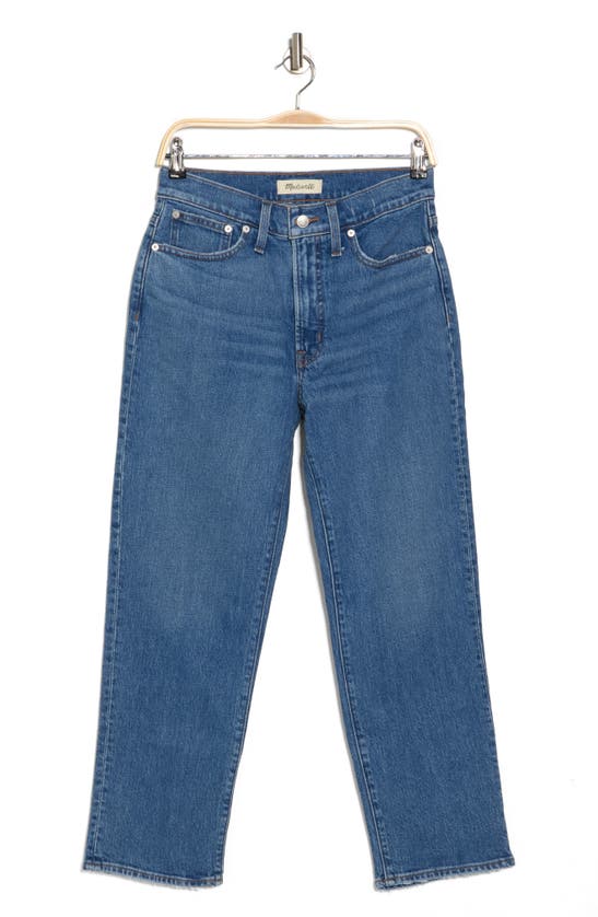 Madewell High Waist Perfect Vintage Straight Leg Jeans In Earlwood Wash