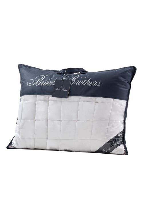 Brooks Brothers Cotton Pillow In White