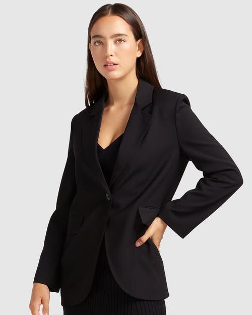Belle & Bloom Unchained Heart Blazer In Black