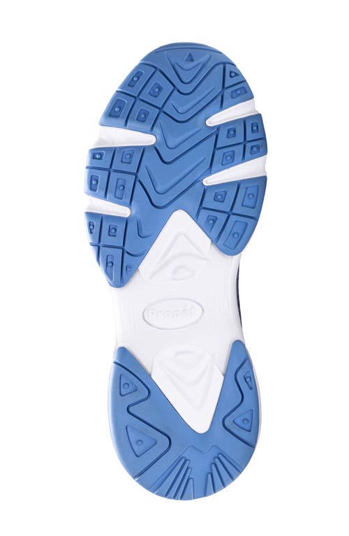 Propét Propet Stability Fly Sneaker In Denim/white Fabric