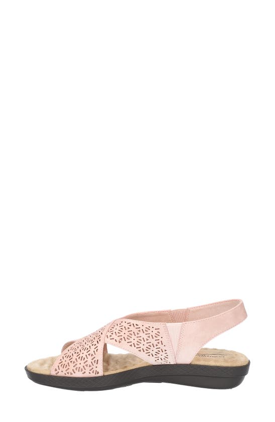 Shop Easy Street Claudia Slingback Sandal In Blush