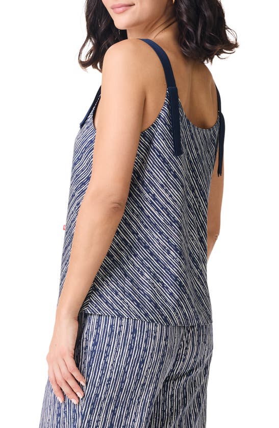 Shop Nic + Zoe Nic+zoe Spring Rain Print Tank In Indigo Multi