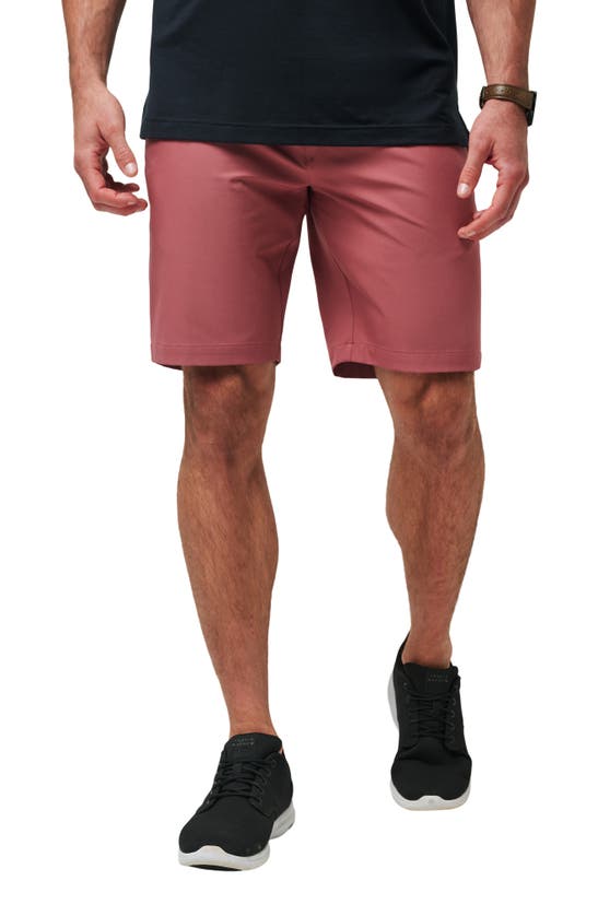 Shop Travismathew Wanderlust Chino Shorts In Roan Rouge