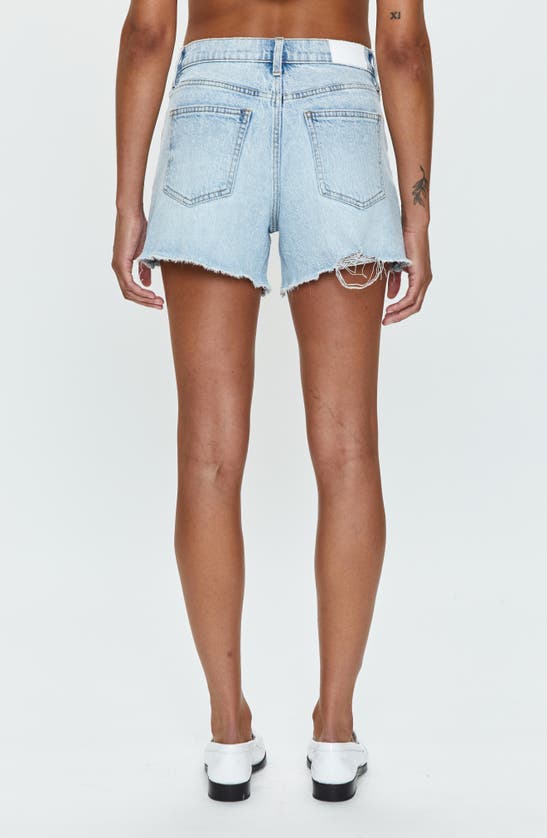 Shop Pistola Kennedy Cutoff Denim Shorts In Saint Vincent