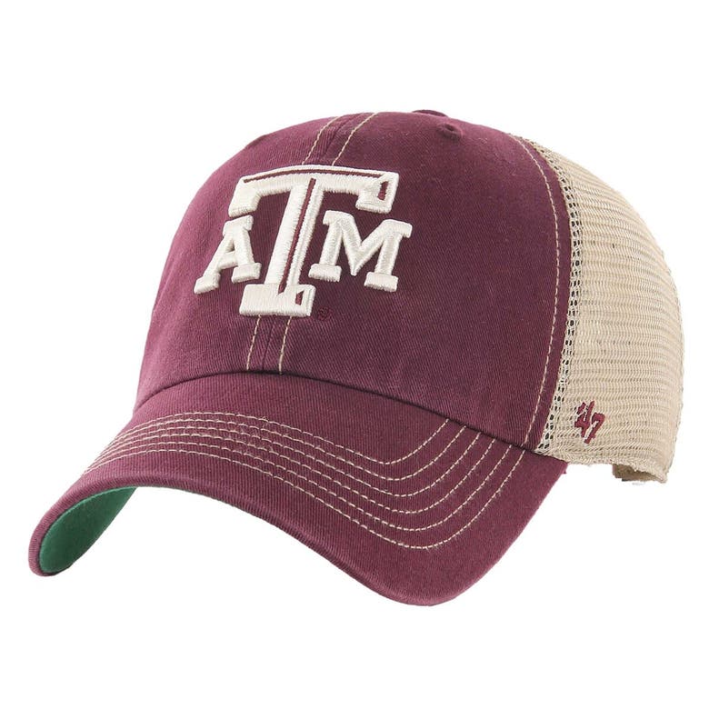 47 ' Maroon Texas A&m Aggies Trawler Clean Up Adjustable Hat In Burgundy