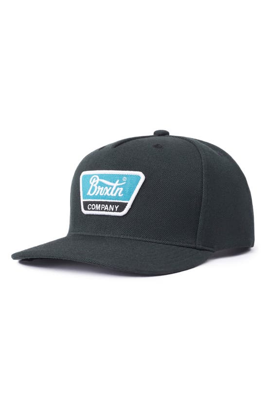 Brixton Linwood Snapback Baseball Cap In Black