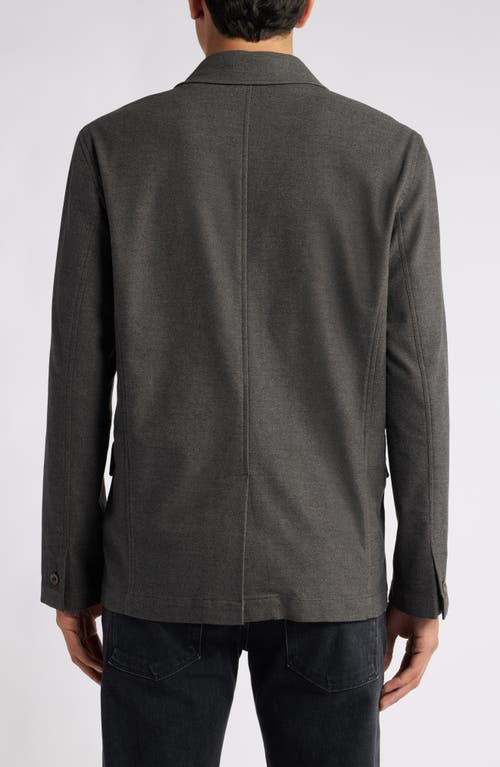 Shop Ag Landon Cotton Blend Blazer In Heather Charcoal