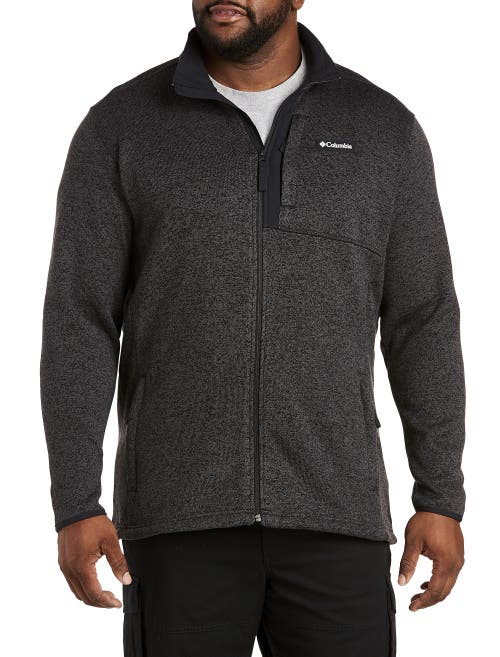 Columbia Sweater Weather Full-Zip Fleece Jacket in Black Hthr 