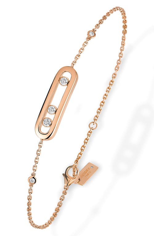 Messika Baby Move Diamond Bracelet in Pink Gold at Nordstrom