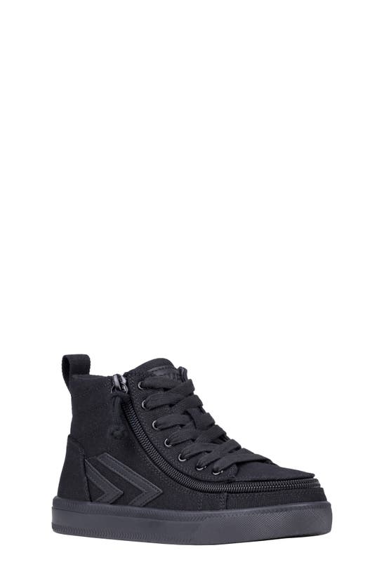 Shop Billy Footwear Kids' Classic Lace High Top Sneaker In Black To The Floor