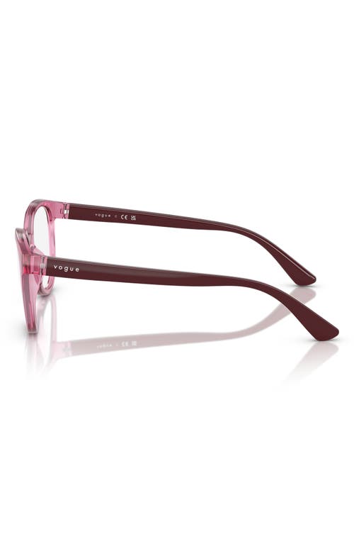 Vogue 47mm Pillow Optical Glasses In Rose