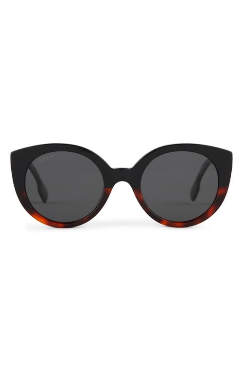 Emmy 57mm Tinted Cat Eye Sunglasses in Black Multi