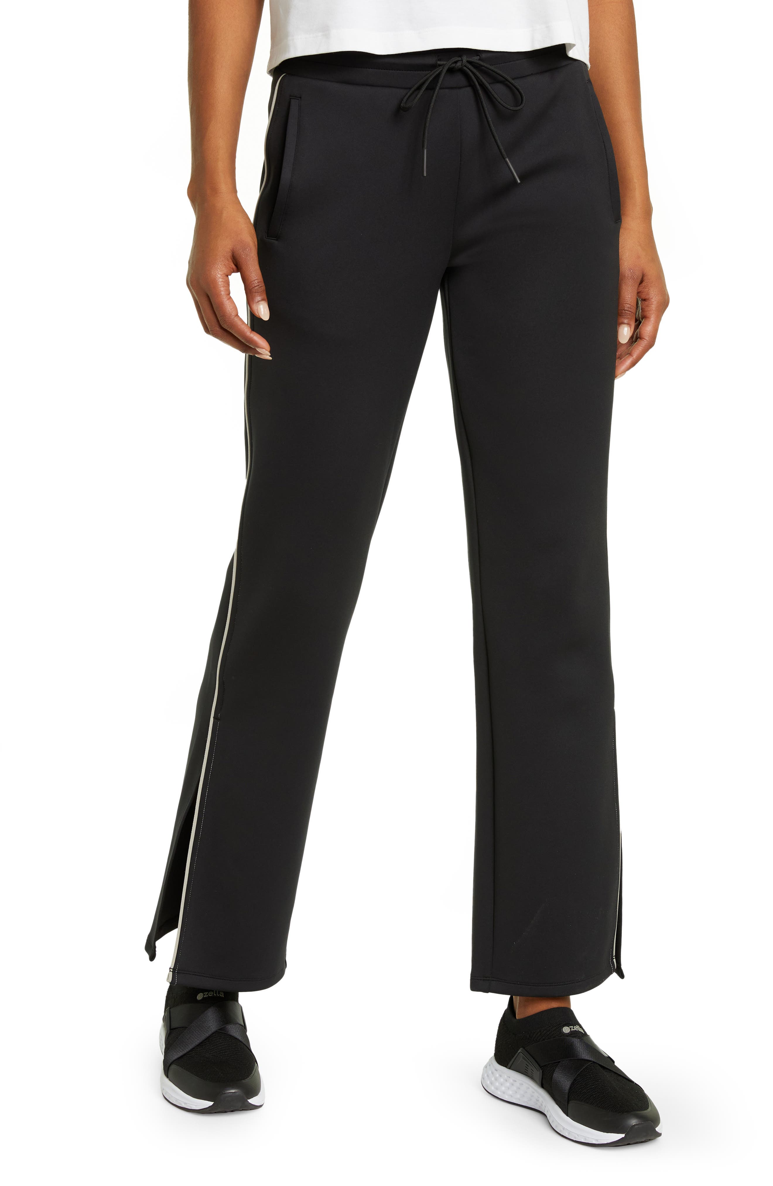 ladies straight leg track pants