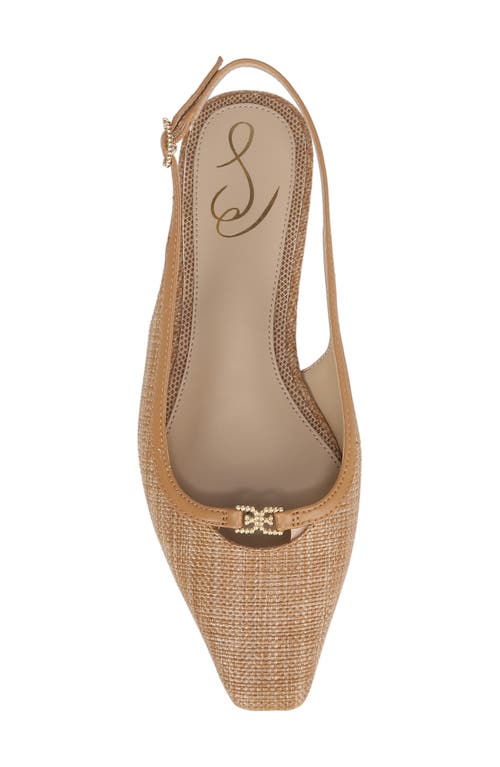 Sam Edelman Women's Cleo Pointed Toe Slingback Flats In Buff Tan