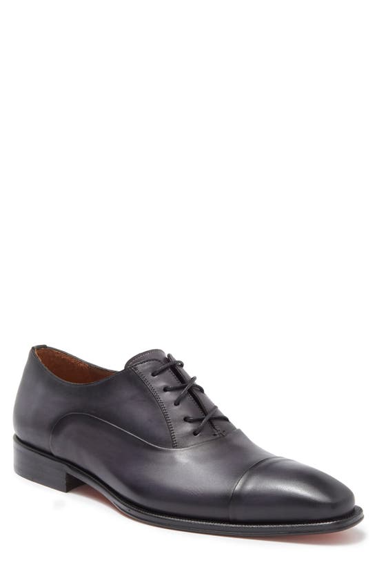 Shop Mezlan Cap Toe Oxford In Grey