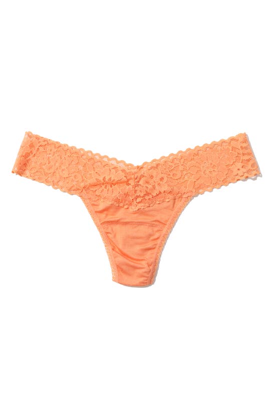 Shop Hanky Panky Dream Low Rise Thong In Florence Orange