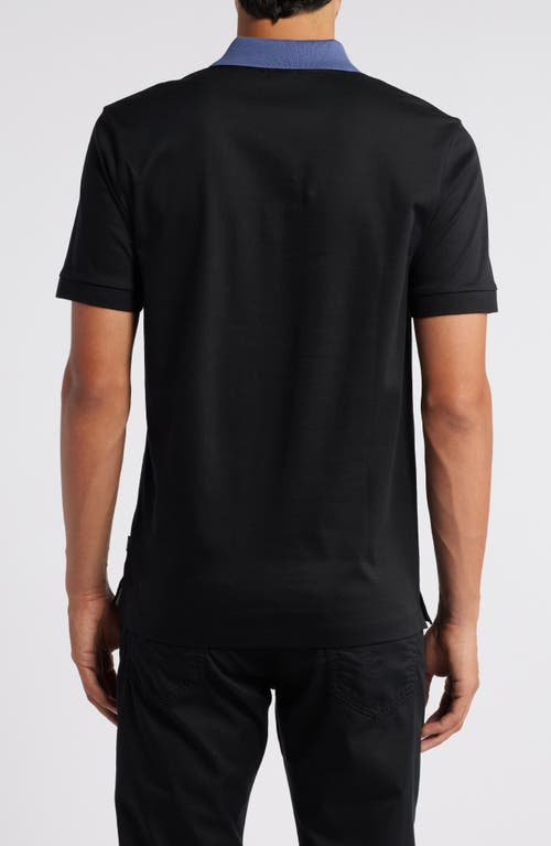 Hugo Boss Boss Phillipson Slim Fit Polo In Black
