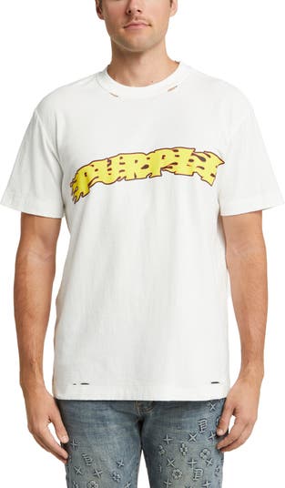 PURPLE BRAND Cotton Jersey Graphic T-Shirt