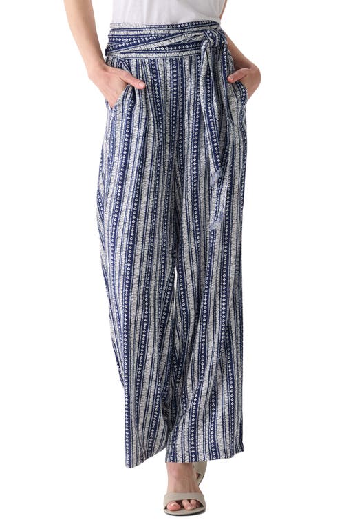 Hatley Tie Waist Wide Leg Pants in Patriot Blue at Nordstrom, Size Small