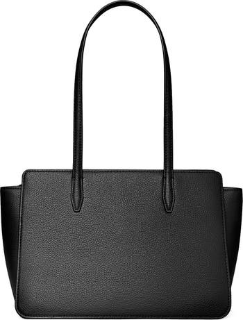 Tory Burch Robinson Small Leather Tote Black