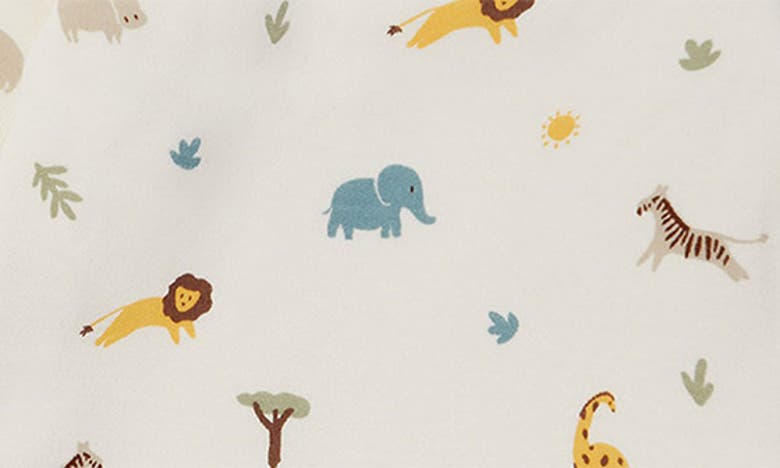 Shop Mori Safari Print Fitted Two-piece Pajamas