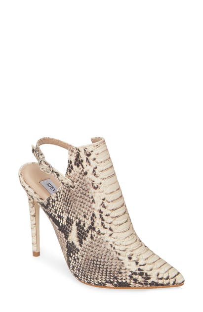 steve madden snake print pumps