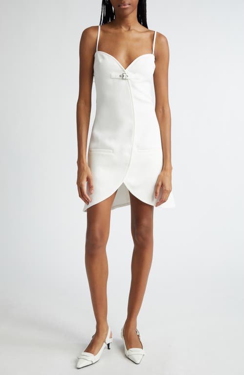 Courrèges Ellipse Twill Minidress in Heritage White at Nordstrom, Size 12 Us