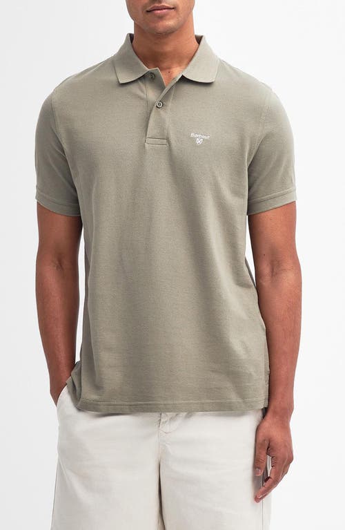 Barbour Lightweight Sports Piqué Polo Dusty Green at Nordstrom,