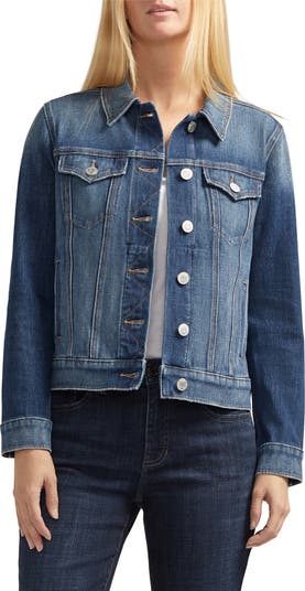 JAG Kiara Distressed Denim Jacket Nordstrom