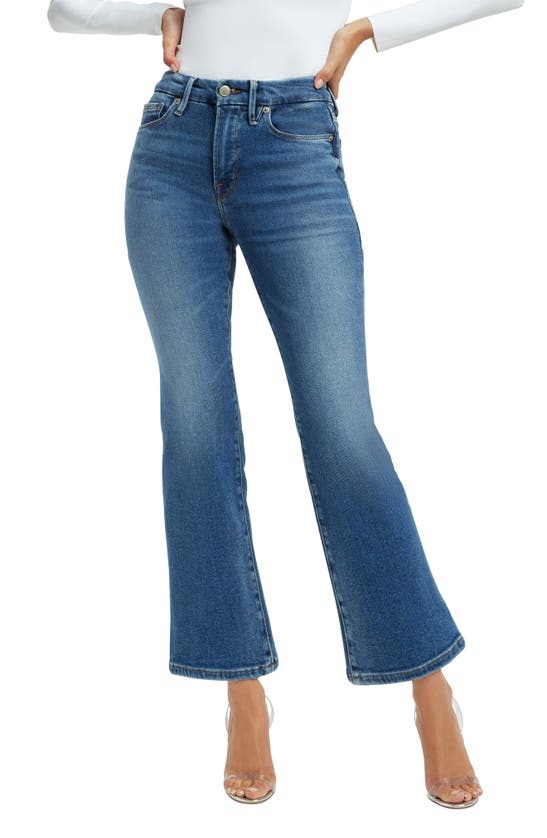 Good American Good Leg Crop Mini Bootcut Jeans In Indigo271