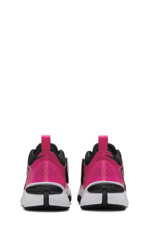 Shop Nike Kids' Team Hustle D 11 Basketball Sneaker In Pink/black/pink