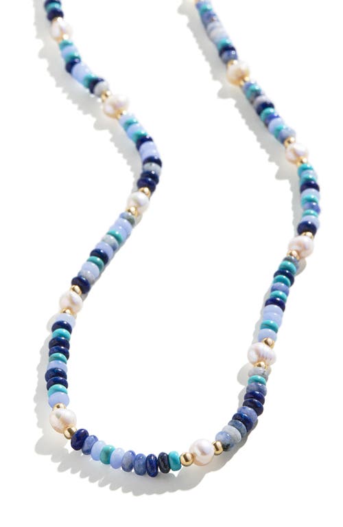 Shop Baublebar Kai Beaded Necklace In Blue