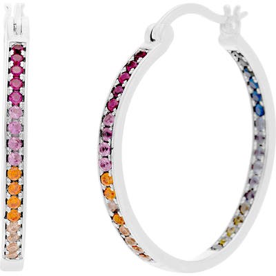 Lesa Michele Inside Outside Hoop Earrings