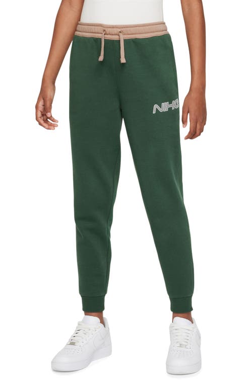 Nike Kids' Amplify Club Joggers In Fir/hemp/white