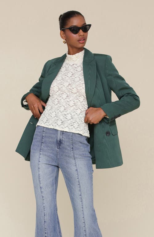 AVEC LES FILLES AVEC LES FILLES LACE TURTLENECK TOP