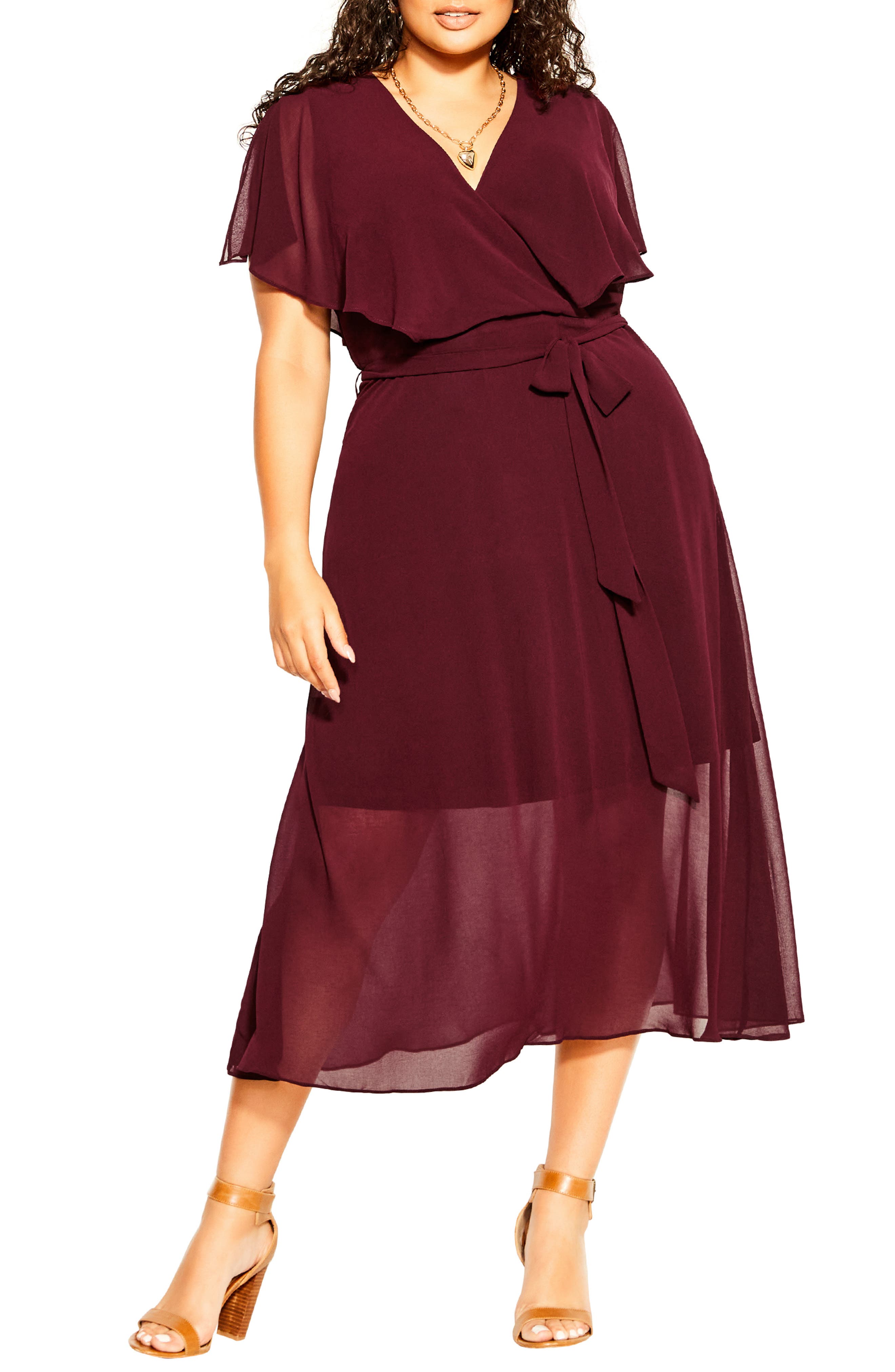 maroon dress plus size