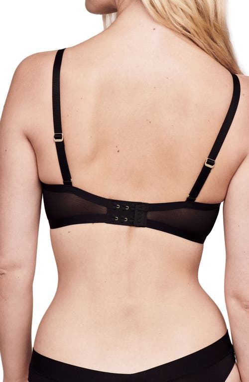 Cuup The Plunge Mesh Bra In Black