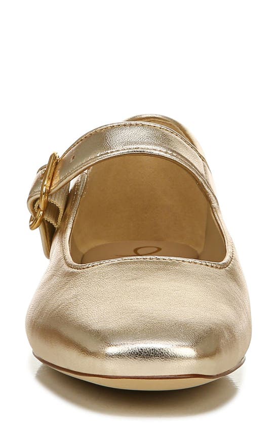 Sam Edelman Michaela Mary Jane Flat In Gold Leaf