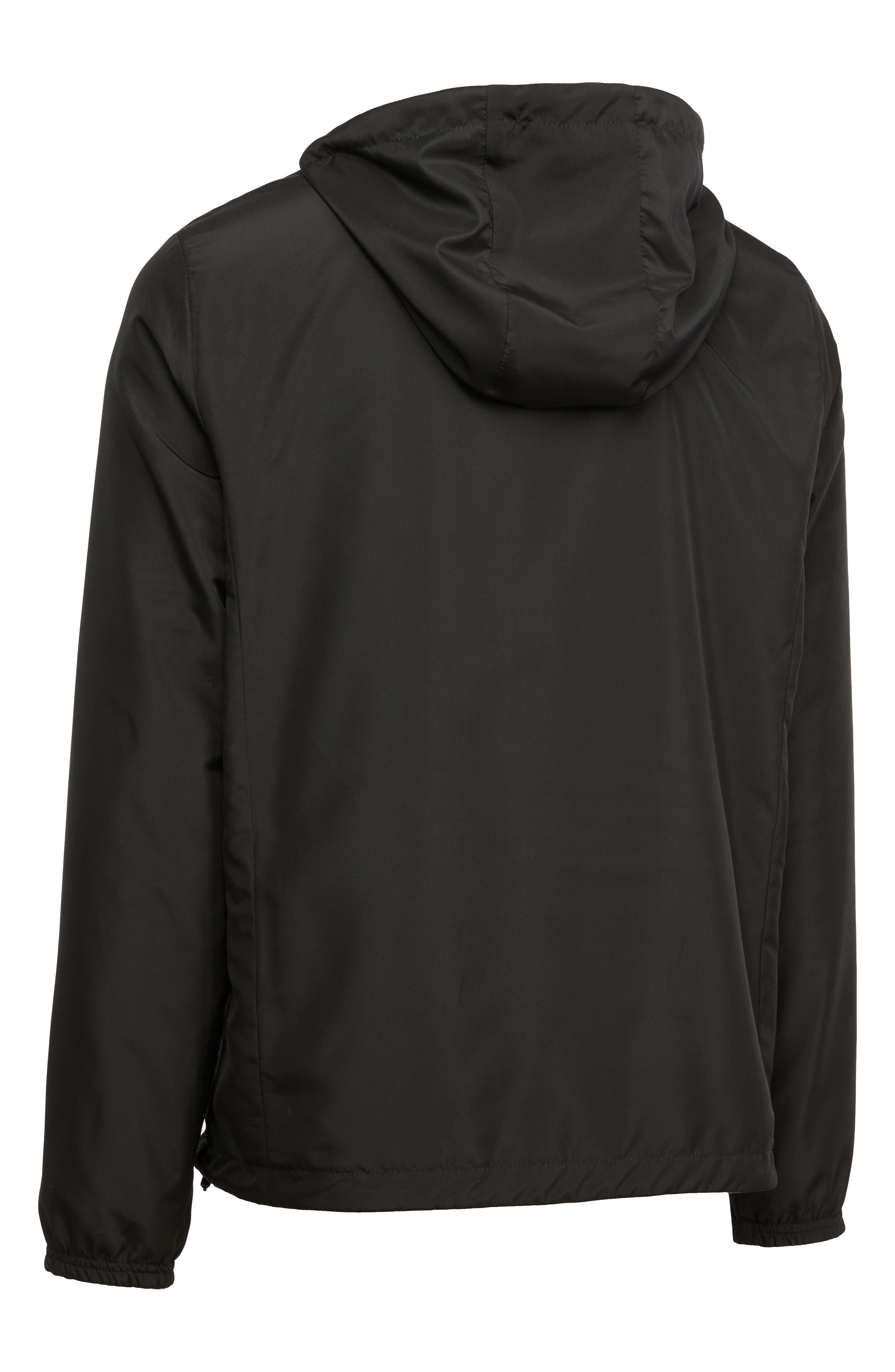 Hurley Auburn Windbreaker Jacket for Men | Black/Heather | Size L